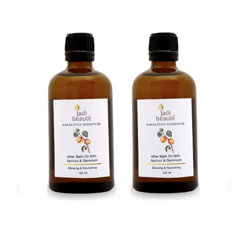 After Bath Oil with Apricot & Geranium (100ml)-Pack of 2