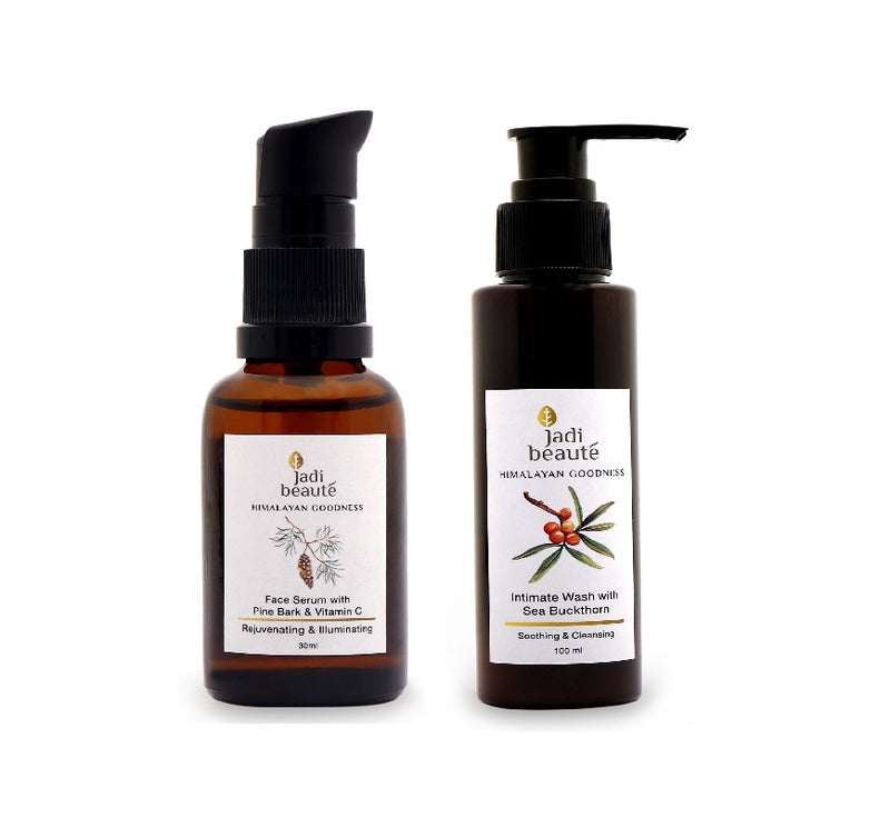 Face Serum & Intimate Wash Combo-Pack of 2